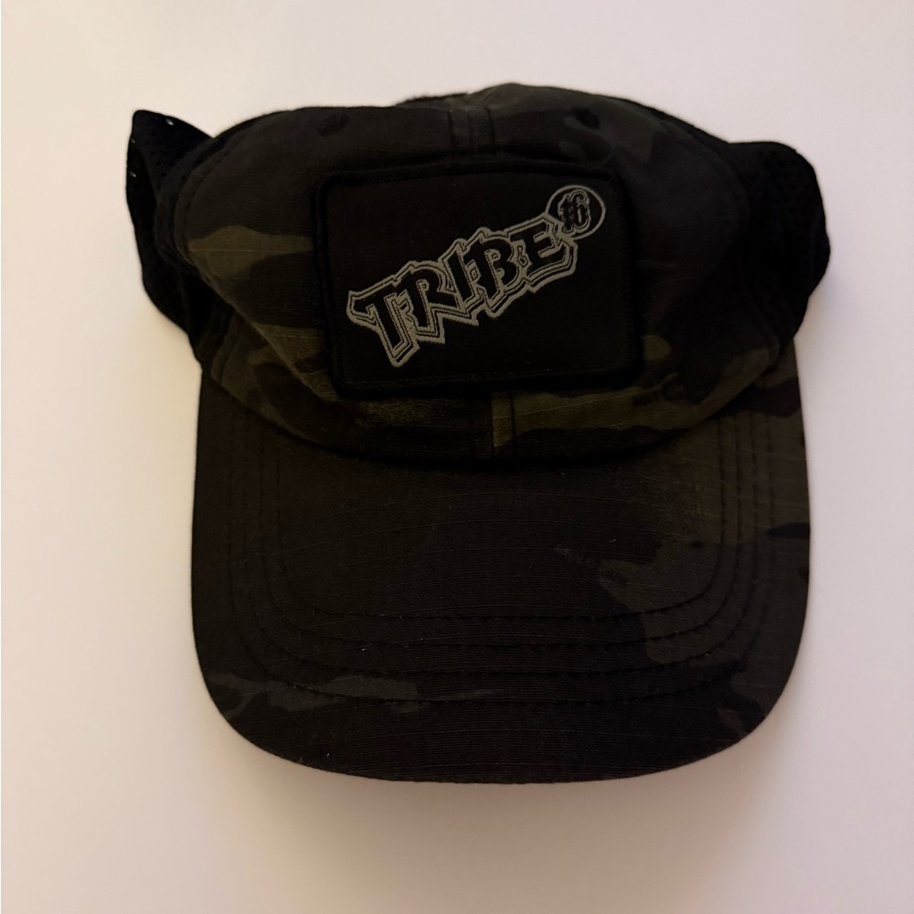 Black Camo Cap with Tribe Logo